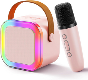 Woegel karaoke set A3-led – met bluetooth, TF-kaart en stemvervormer