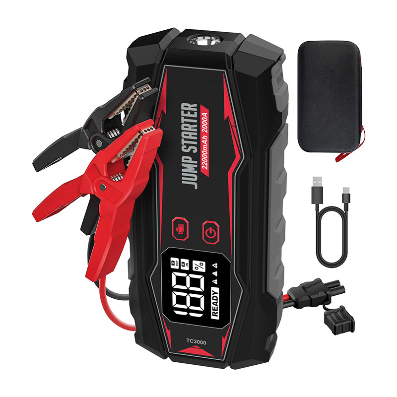 Woegel A3 Krachtige 12V Jumpstarter – 22.000 Mah / 2000A